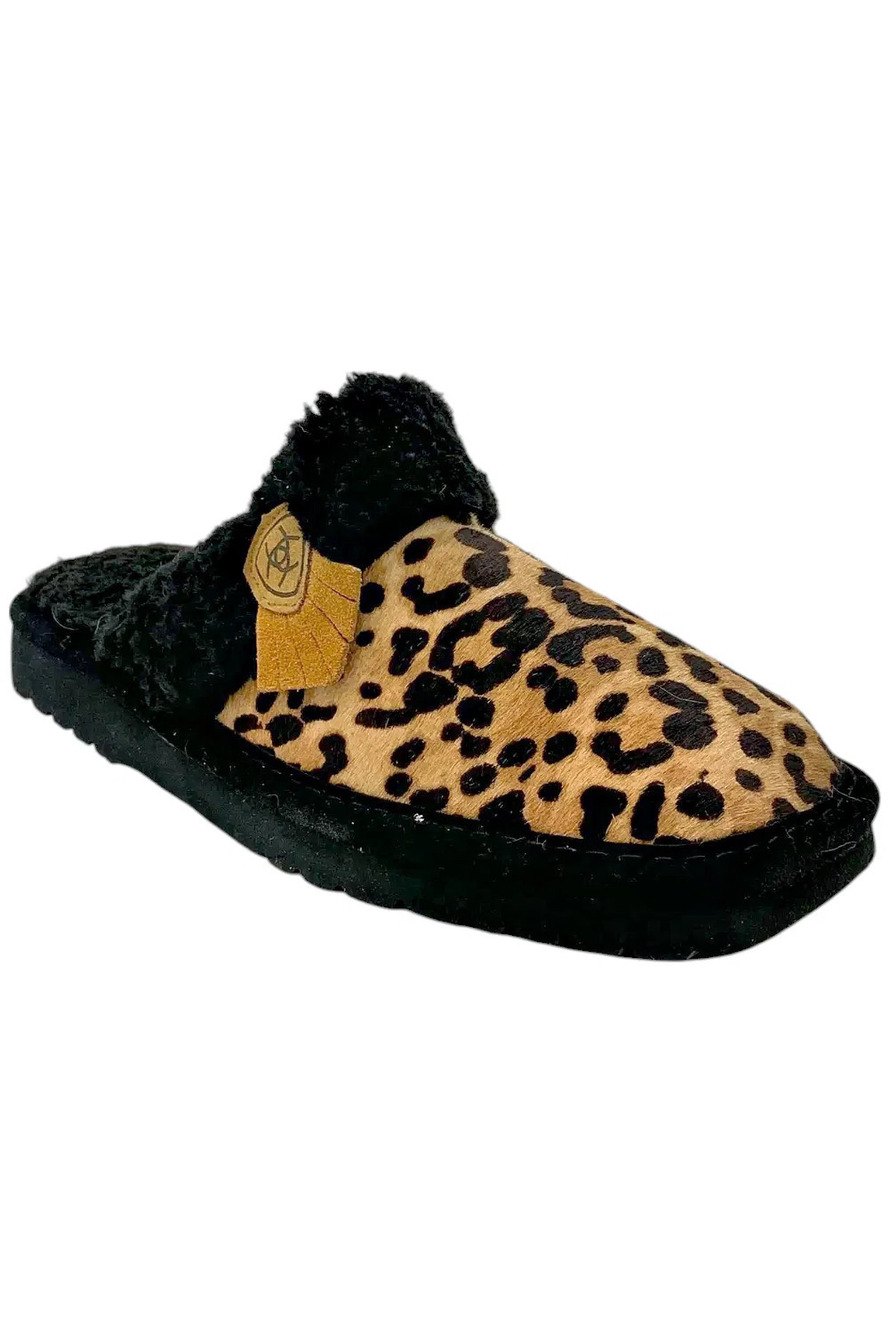 ARIAT Women's Indoor/Outdoor Warm Jackie Square Toe Slippers Cheetah - Medium